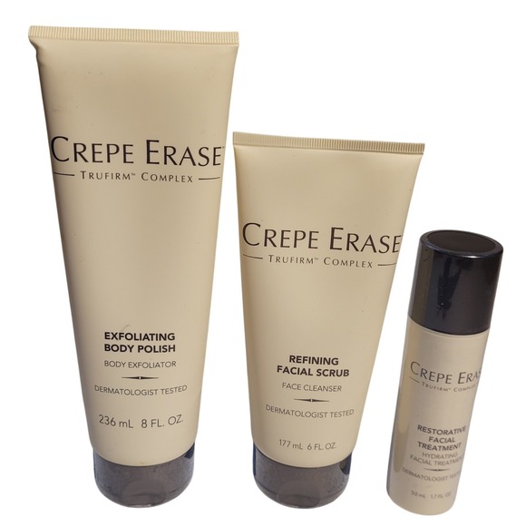Crepe Erase TruFirm Complex 3 Body Exfolliator Facial Scrub Treatment